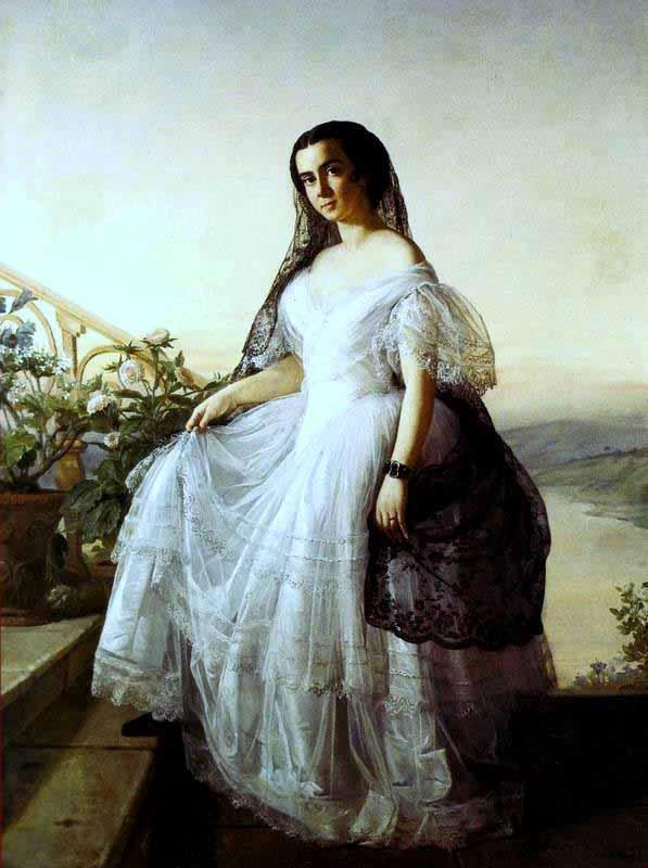Francois Auguste Biard Portrait of a Woman China oil painting art